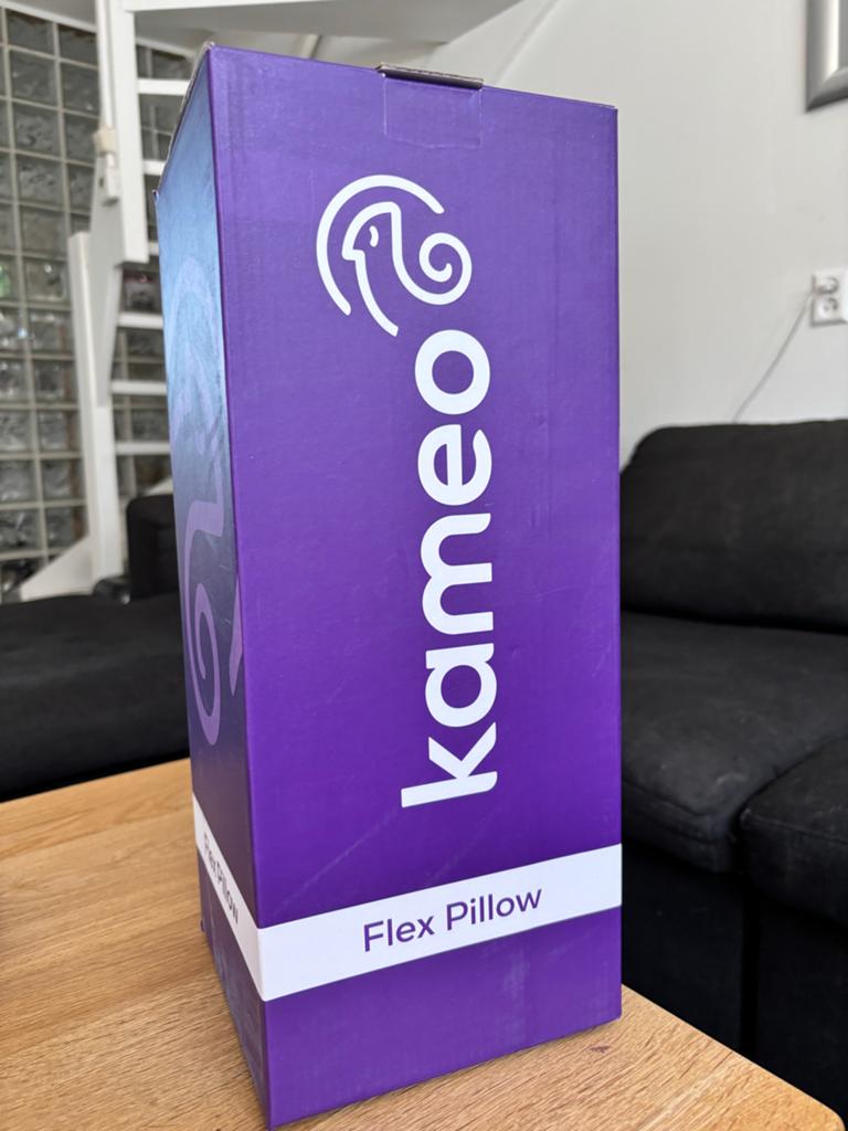 Kameo Flex Pillow Hoofdkussen - Aanpasbaar & Verkoelend, Ophalen, Eenpersoons, Paars, Nieuw