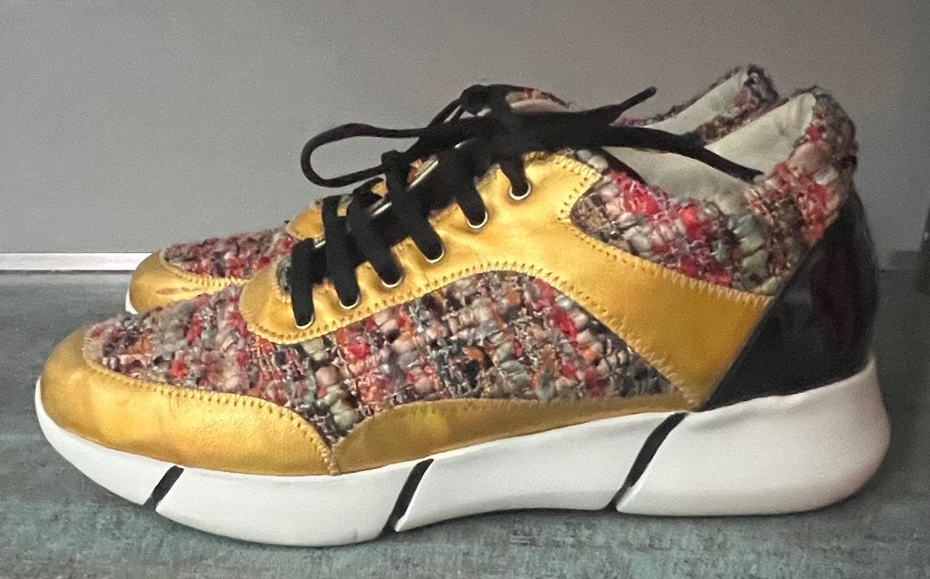 Elena Iachi. Leren sneakers. Mt 39., Kleding | Dames, Overige kleuren, Ophalen of Verzenden, Elena Iachi, Sneakers of Gympen