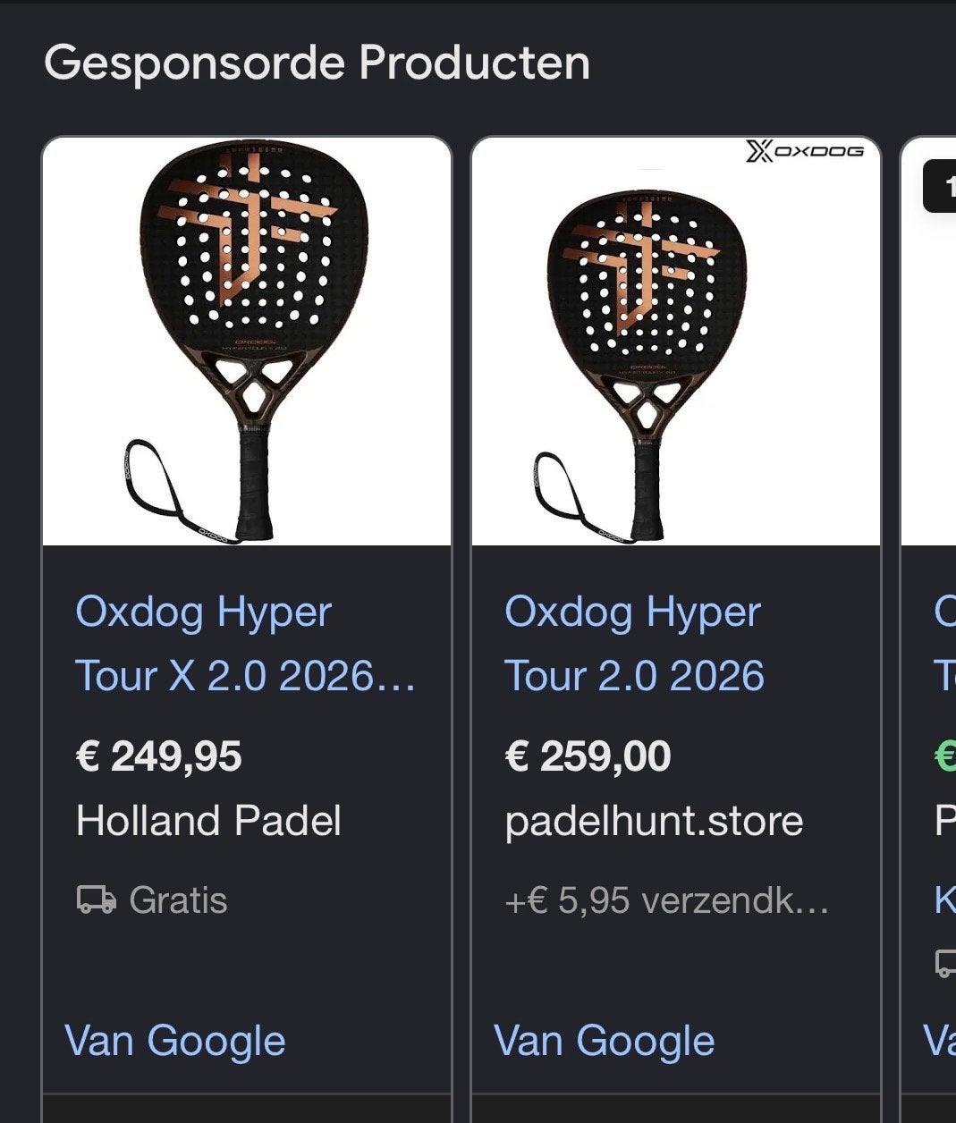Oxdog Hyper Tour X 2.0 2026 Padelracket - Zo goed als nieuw, Ophalen, Zo goed als nieuw, Padelracket