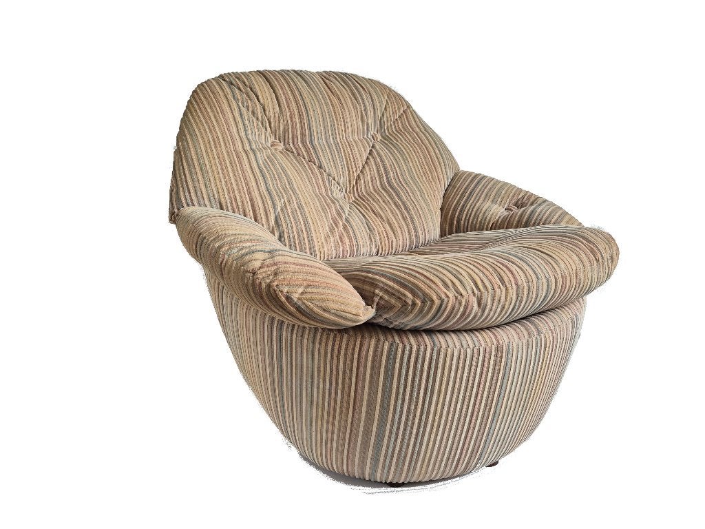 Waanzinnige vintage Italiaans design pod chair egg chair, Ophalen, Gebruikt, 75 tot 100 cm, 75 tot 100 cm