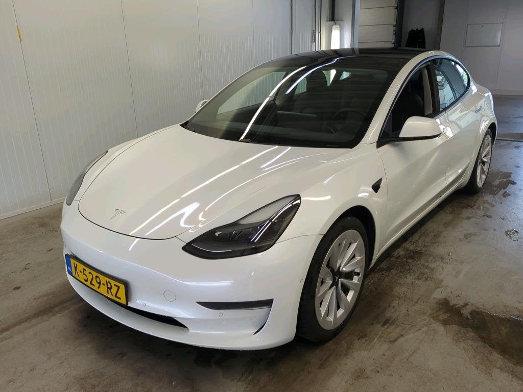 Tesla Model 3 Long-Range AWD 351pk 75 kWh FACELIFT 90,7% SoH, Auto's, Automaat, Gebruikt, Zwart, Wit