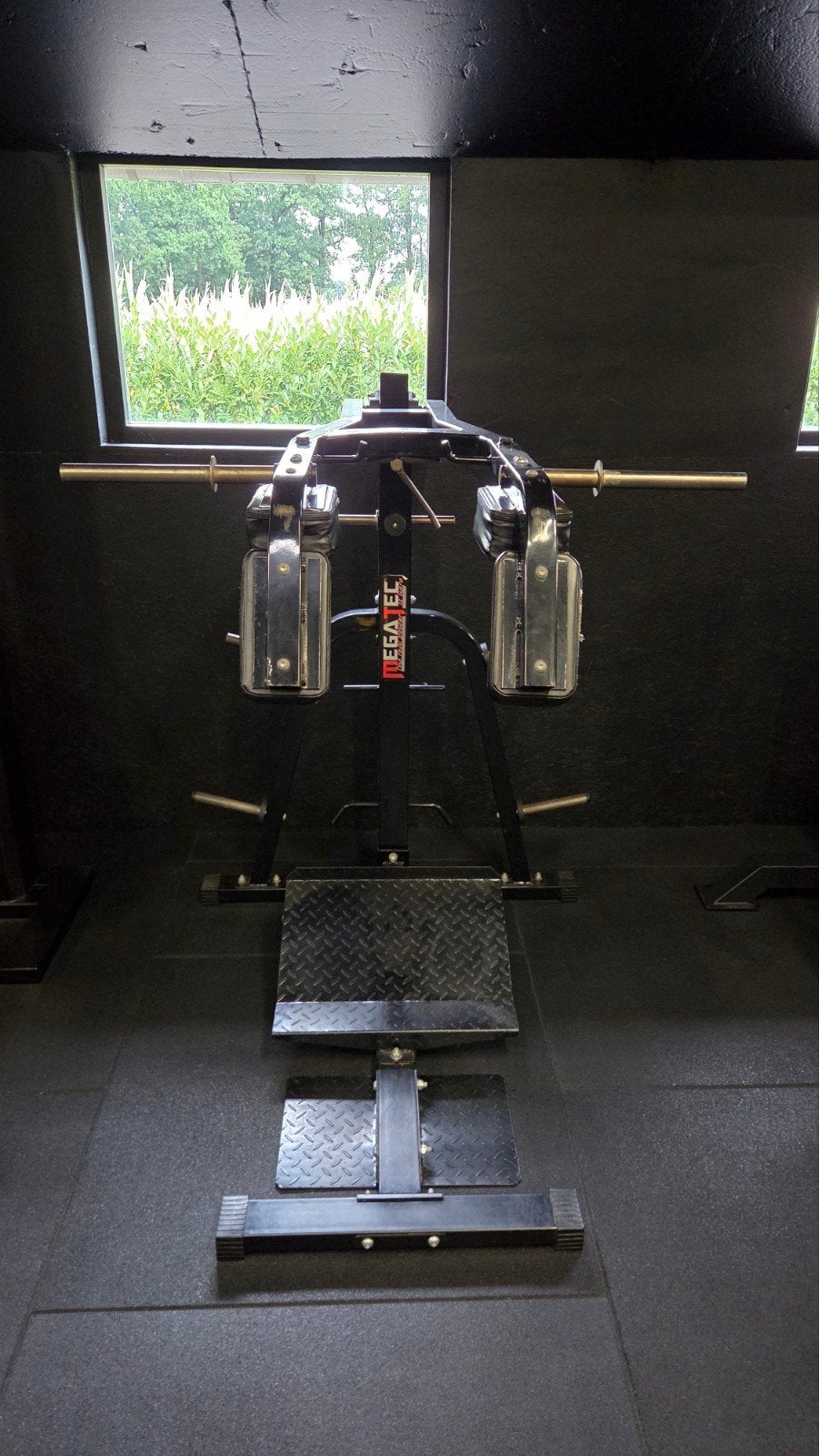 Megatec Leverarm Squat & Calf Machine (squat en kuitmachine), Ophalen, Gebruikt, Benen, Overige typen