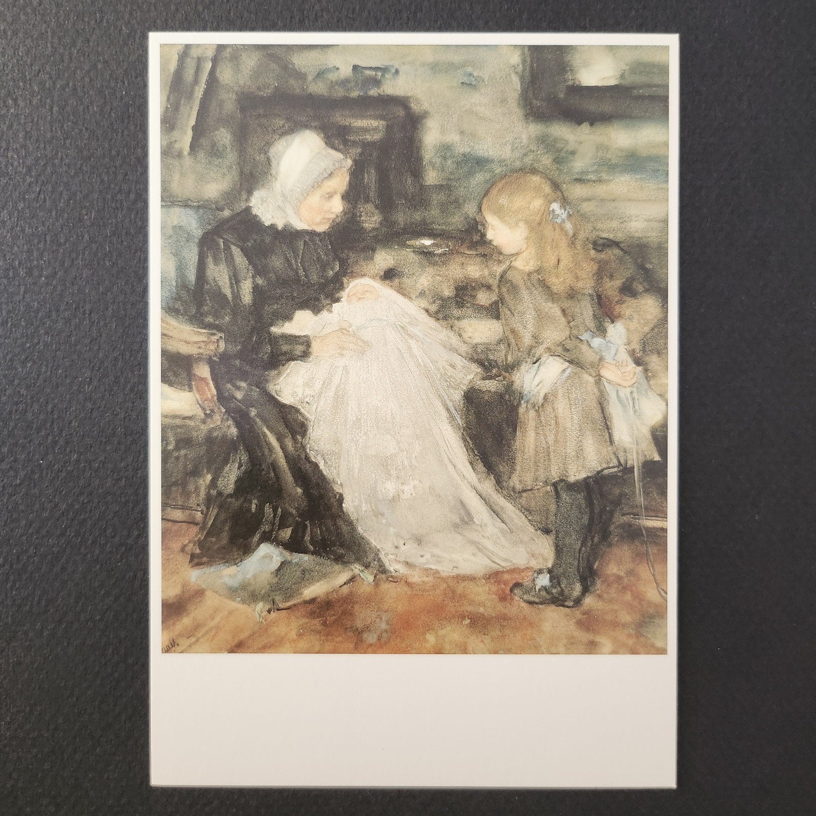 Kunstkaart Jacob Maris - De baker / The Nurse (ca. 1890), Verzenden, 1980 tot heden, Ongelopen, Cultuur en Media