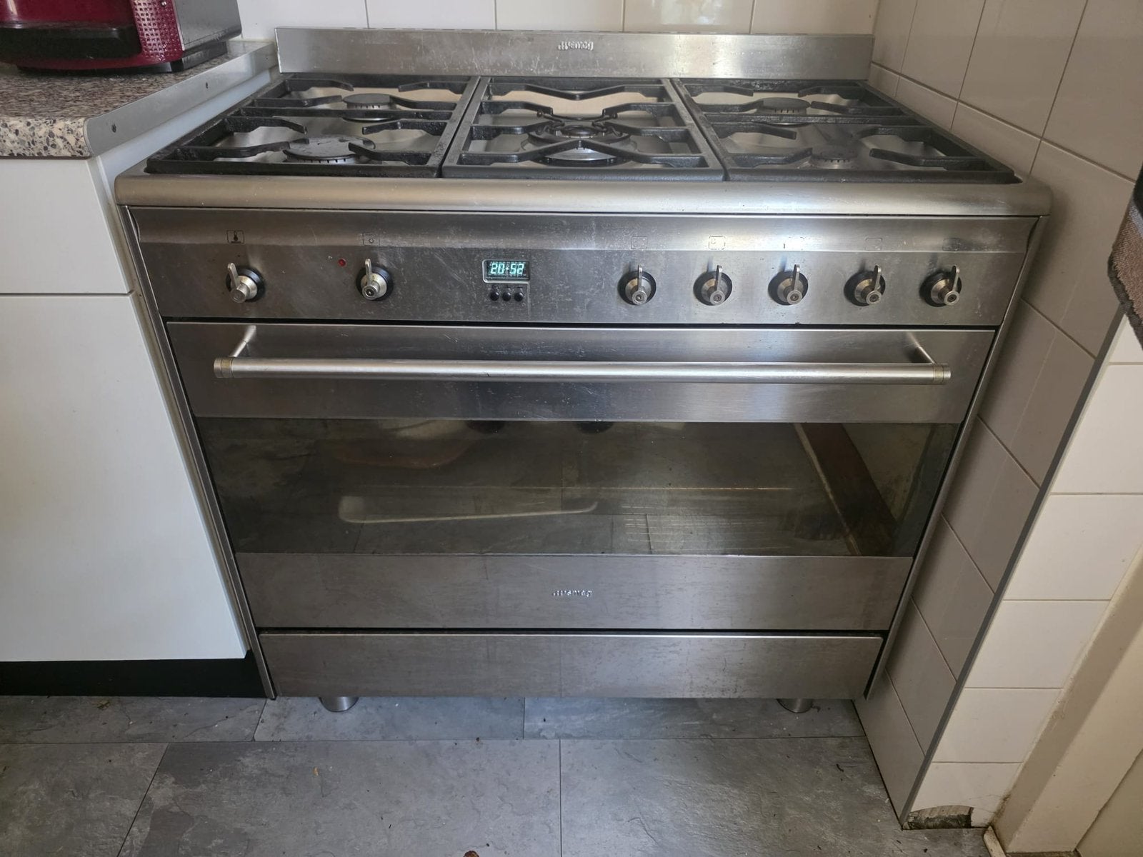 Smeg gasfornuis oven afzuigkap, Witgoed en Apparatuur, Ophalen, Gebruikt, Vrijstaand, 60 cm of meer