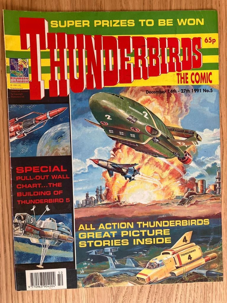 Thunderbirds strip magazine 1991 - Nr. 5, Boeken, Stripboeken, Gelezen, Eén stripboek, Ophalen of Verzenden