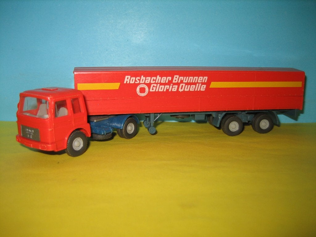 Wiking  Rosbacher   MAN  met oplegger, Ophalen of Verzenden, Zo goed als nieuw, Bus of Vrachtwagen, Wiking