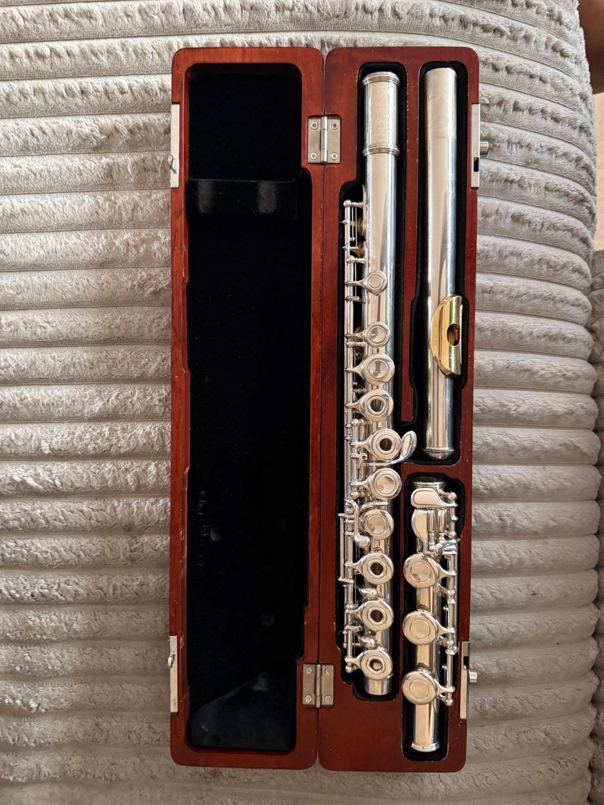 Yamaha 471 Allegro Dwarsfluit 925 Zilver met Koffer, Muziek en Instrumenten, Blaasinstrumenten | Dwarsfluiten en Piccolo's, Ophalen of Verzenden