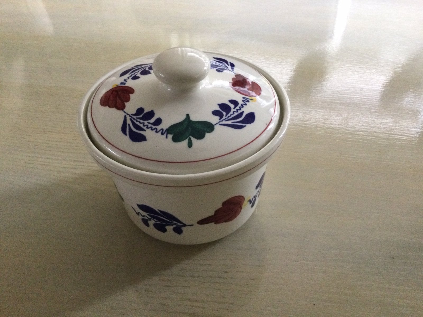 Boerenbont snoeppot / boterpot Bona 14cm x 9,5cm h nw, Ophalen of Verzenden, Nieuw, Aardewerk, Overige typen