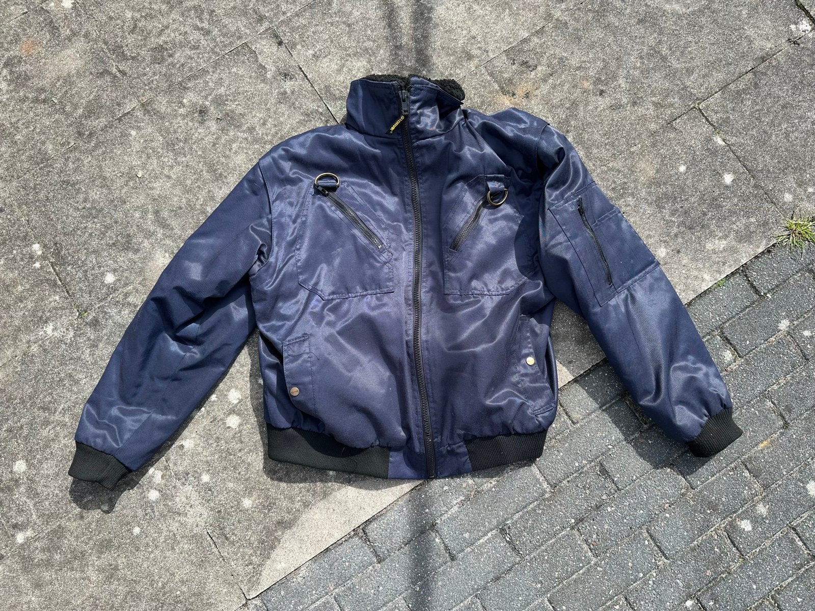 Storvik pilotenjack met teddy voering - Maat XL, Ophalen, Gedragen, Maat 56/58 (XL), Blauw