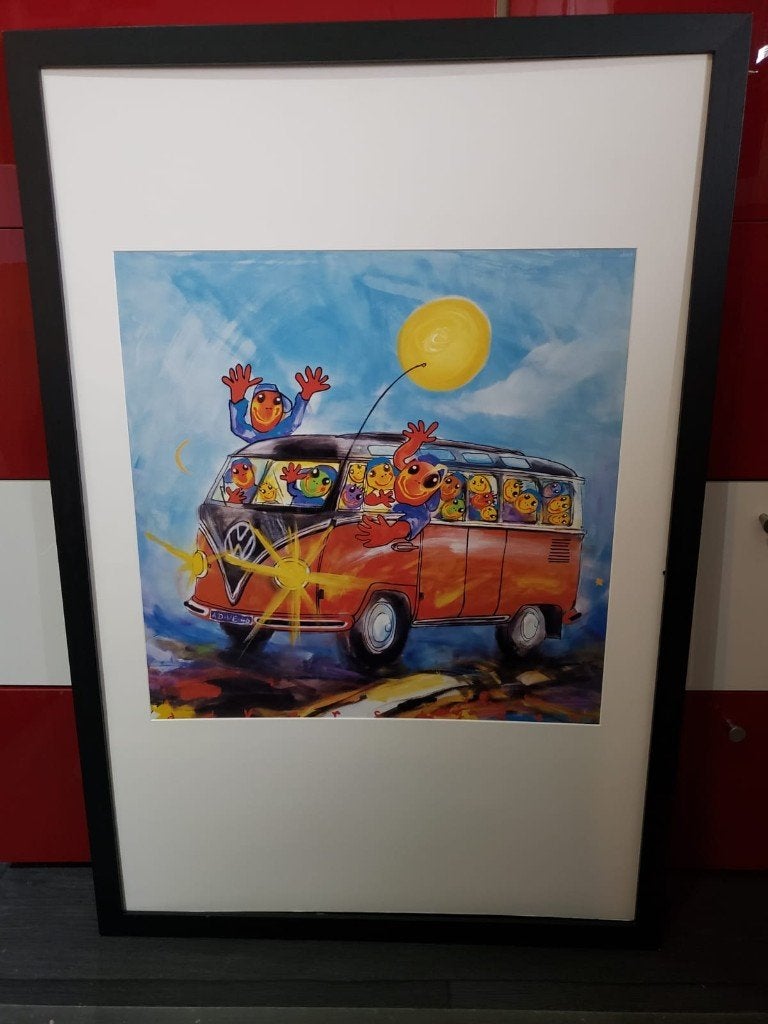 Ad Verstijnen, Ophalen of Verzenden, 75 cm of meer, 50 tot 75 cm, Print