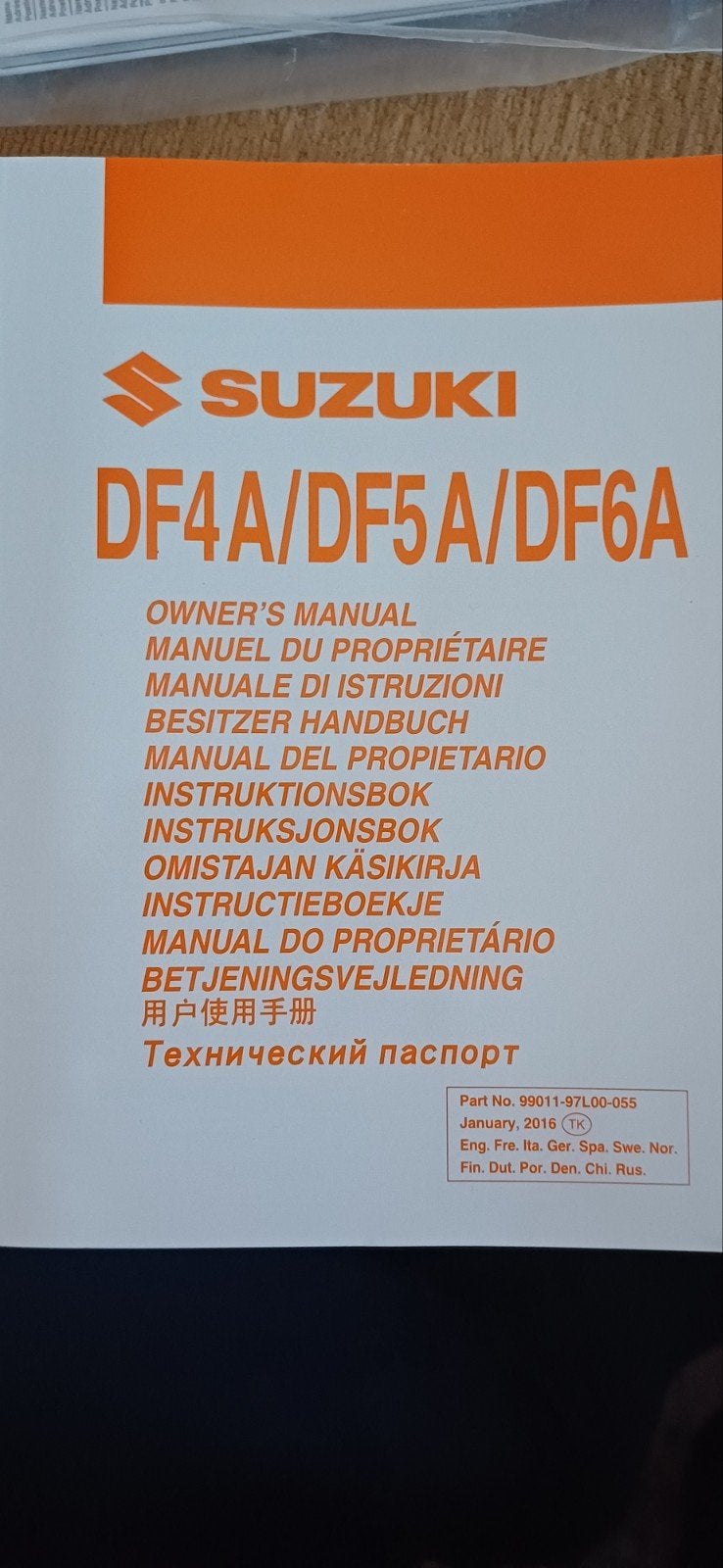 Nieuwe Suzuki DF4A/DF5A/DF6A Buitenboordmotor Handleiding, Ophalen of Verzenden, Nieuw, Overige onderwerpen, Suzuki
