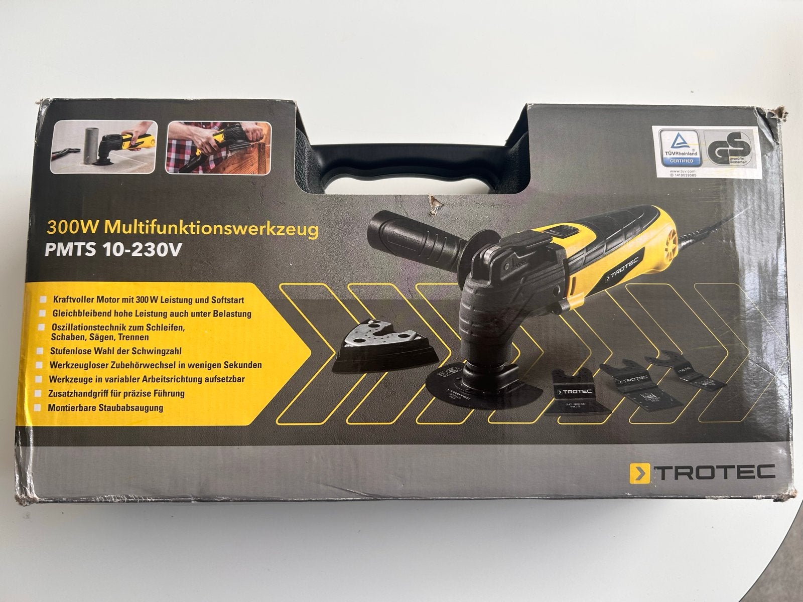Trotec PMTS 10-230V Multitool - Zo goed als nieuw, Ophalen of Verzenden, Zo goed als nieuw, Multitool, Overige merken