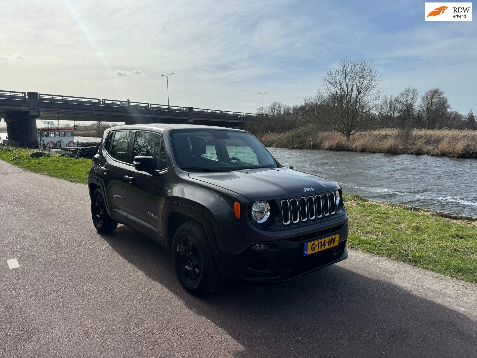 Jeep Renegade 1.6 E-Torq Night Eagle II |Dealer onderh.|Grey, Voorwielaandrijving, Stof, Gebruikt, 4 cilinders