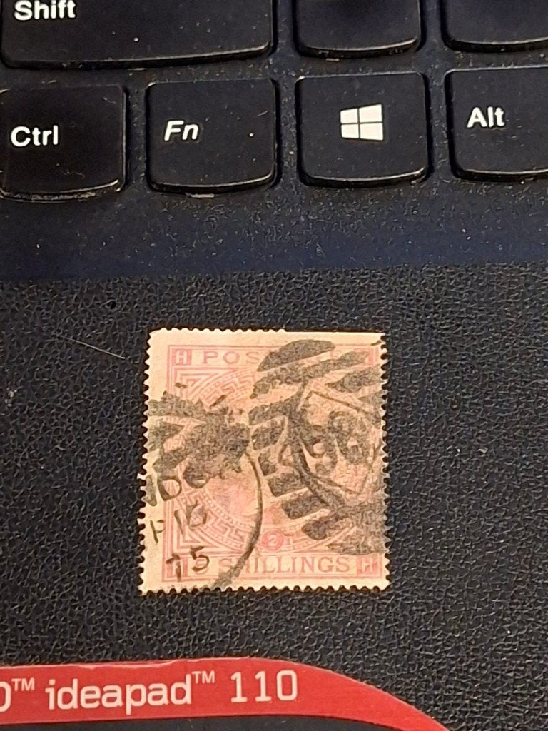Engeland groot britannië gestempeld michel 35 5 shillings, Ophalen of Verzenden, Gestempeld