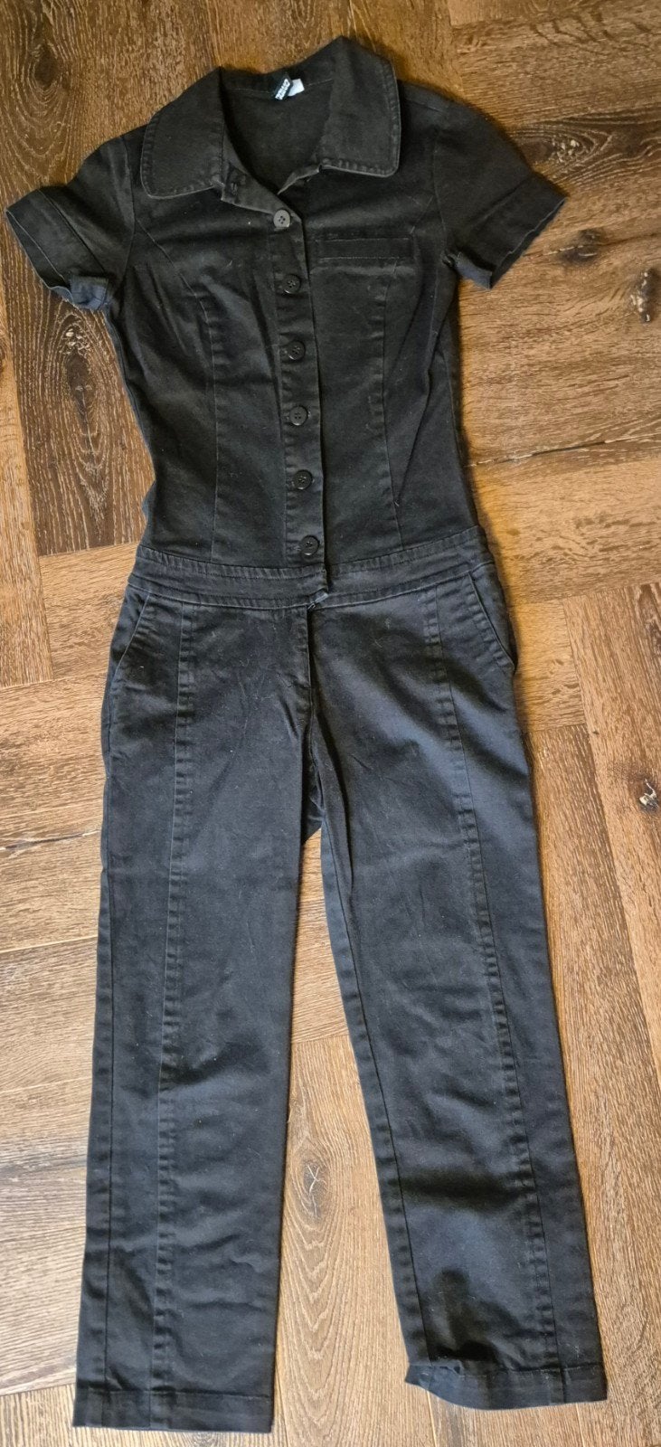 H&M zwarte jumpsuit maat 34, Kleding | Dames, Ophalen, H&M, Zwart, Maat 34 (XS) of kleiner
