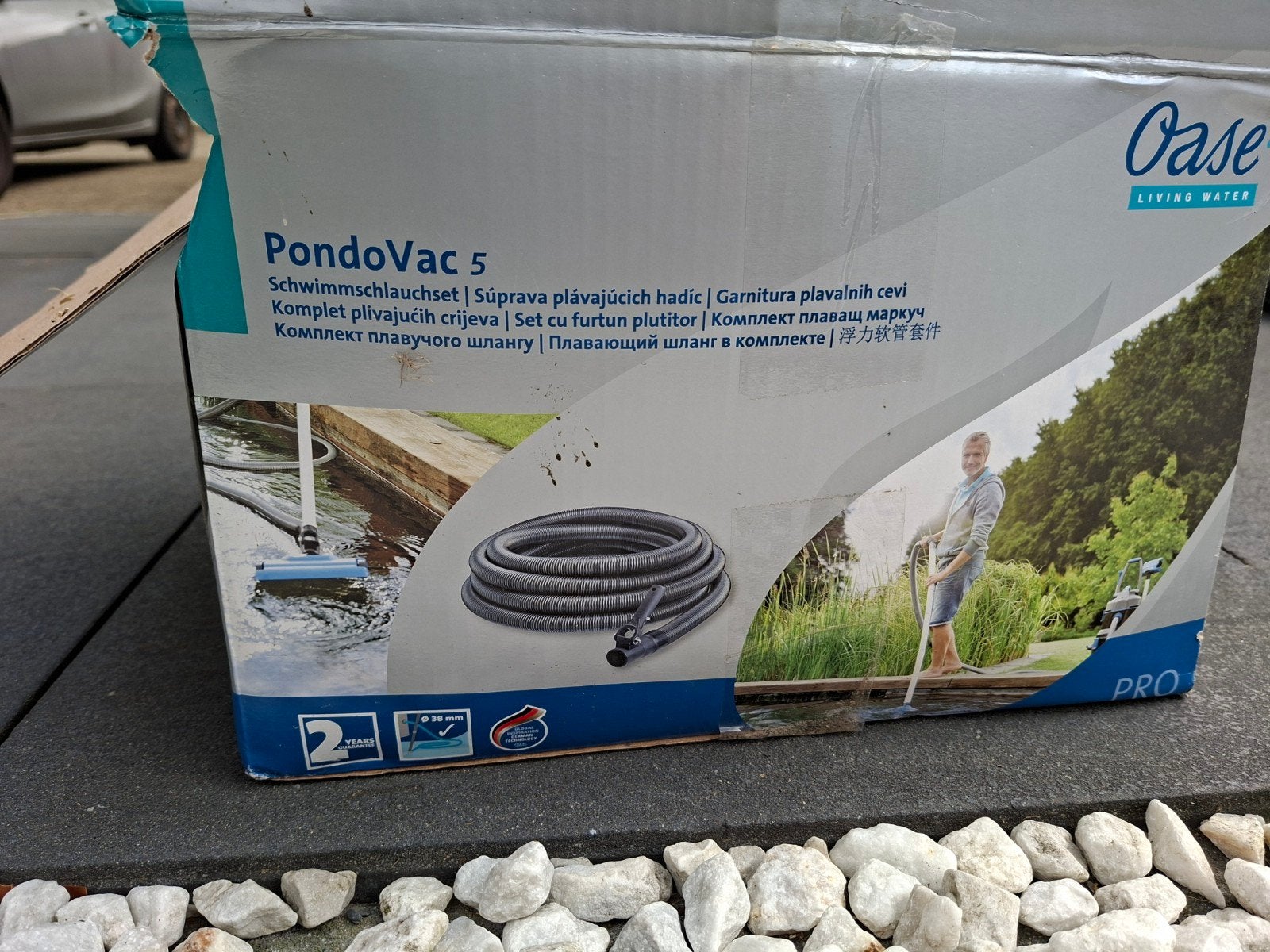 Oase Pondovac 5 aanvoerslang met telescoopsteel, Tuin en Terras, Ophalen of Verzenden, Zo goed als nieuw, Vijverstofzuiger