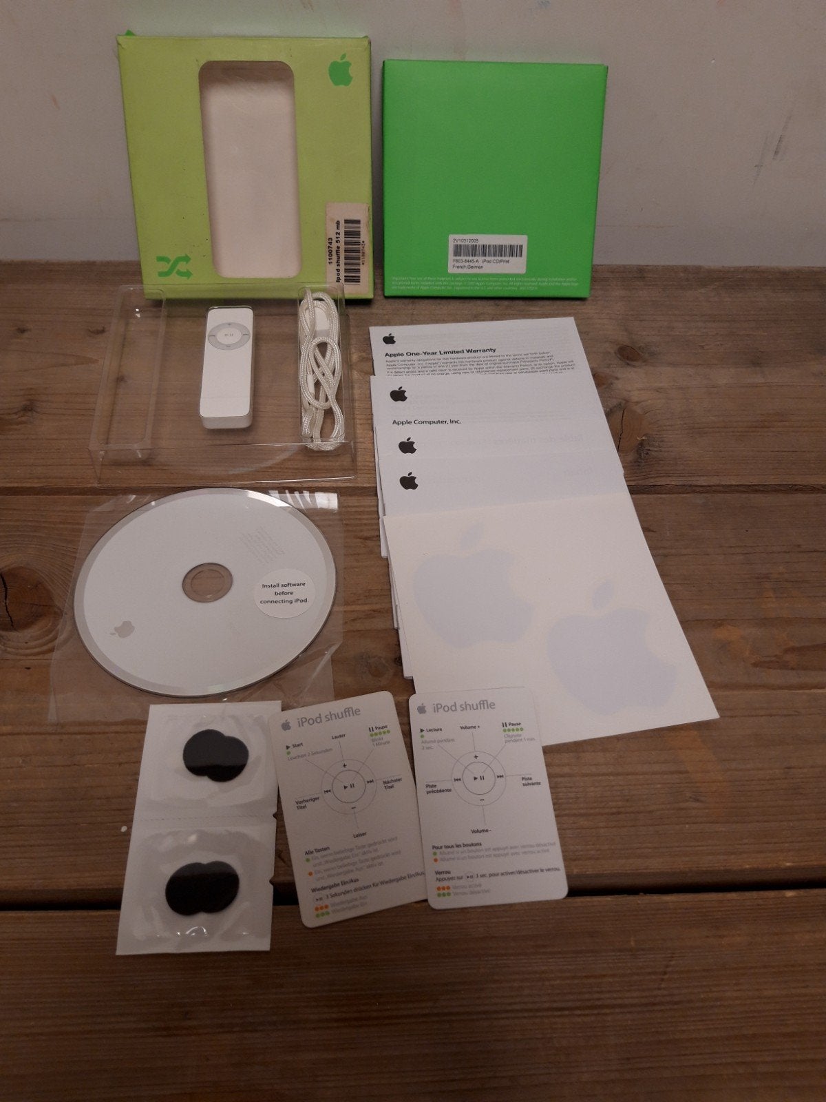 Apple ipod shuffle 512mb wit in originele verpakking, Audio, Tv en Foto, Mp3-spelers | Apple iPod, Ophalen of Verzenden, Shuffle