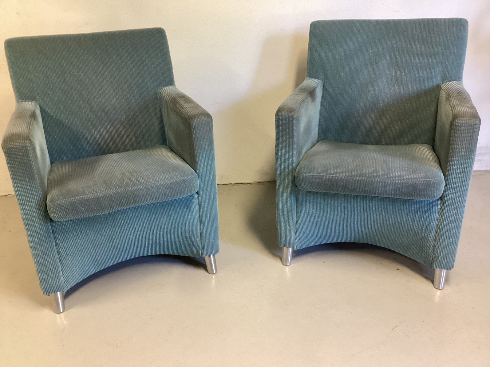 Leolux Dolcinea fauteuils (2 stuks) in stof., Ophalen, Gebruikt, 75 tot 100 cm, Stof