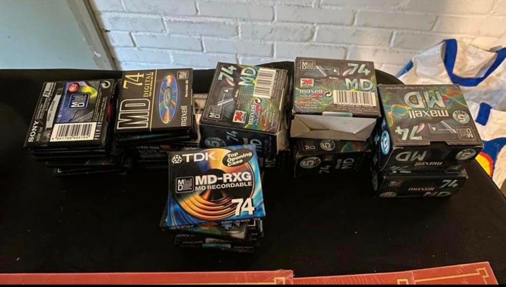 65x minidisc nieuw verpakt TDK, Sony & Maxall, Ophalen, Minidisc-recorder