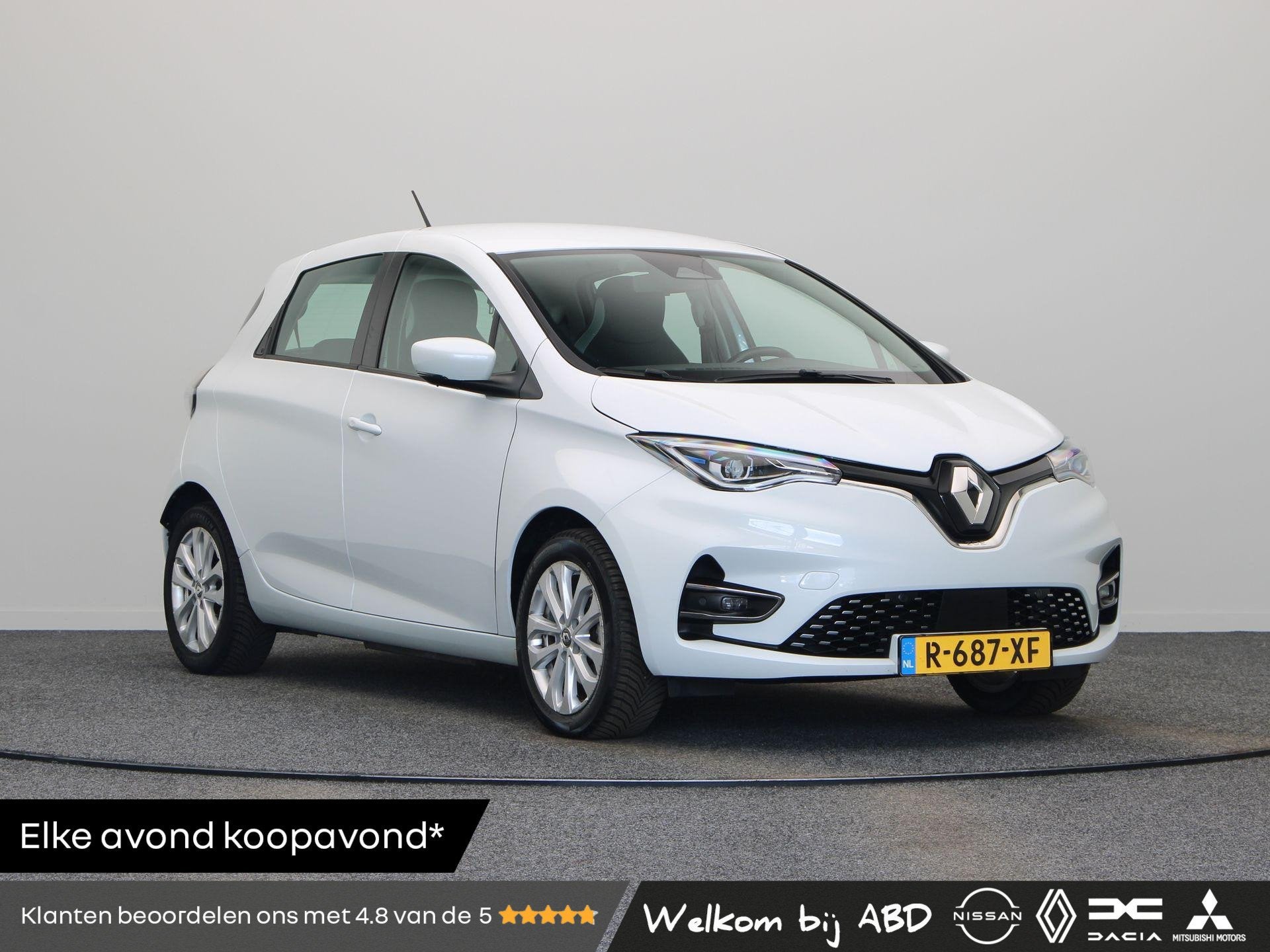 Renault ZOE R135 Intens 52 kWh | Koop Accu | Trekhaak | Stoe, Auto's, Renault, 136 pk, Gebruikt, Wit, 385 km