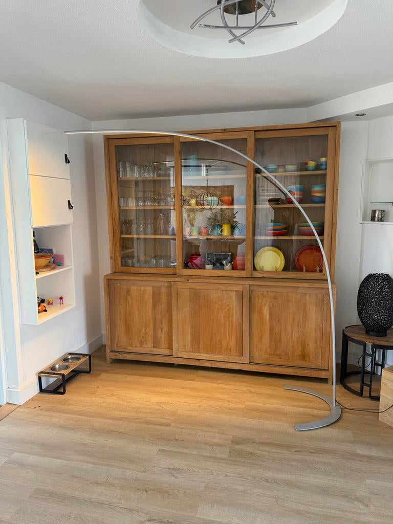 Loods 5 LED vloerlamp - Modern design, Huis en Inrichting, Lampen | Vloerlampen, Ophalen, 200 cm of meer, Zo goed als nieuw, Metaal