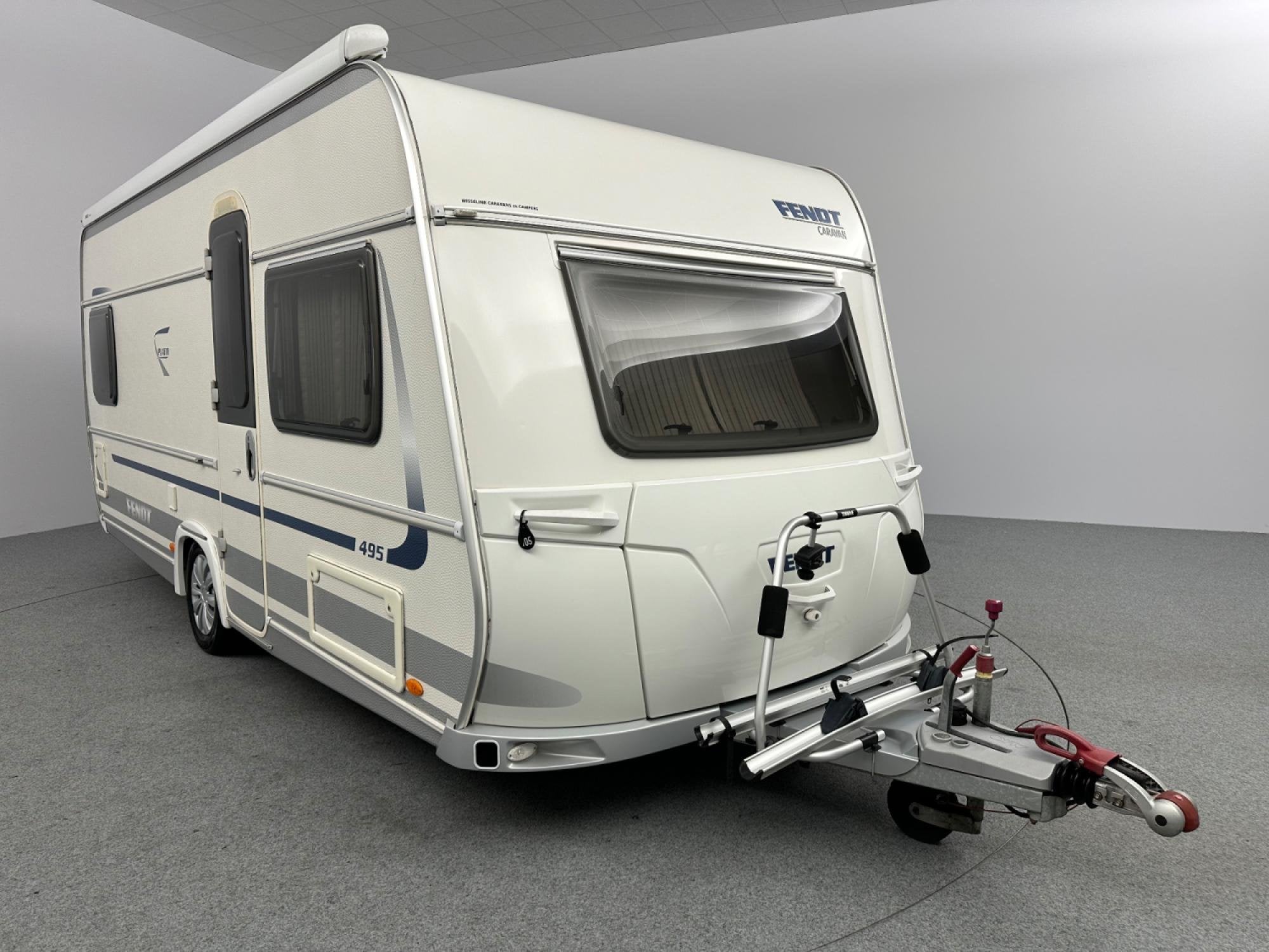 Fendt 495 platin TF Cassetteluifel Mover Vloerverwarming, Caravans en Kamperen, Rondzit, Reservewiel, Bedrijf, Lengtebed