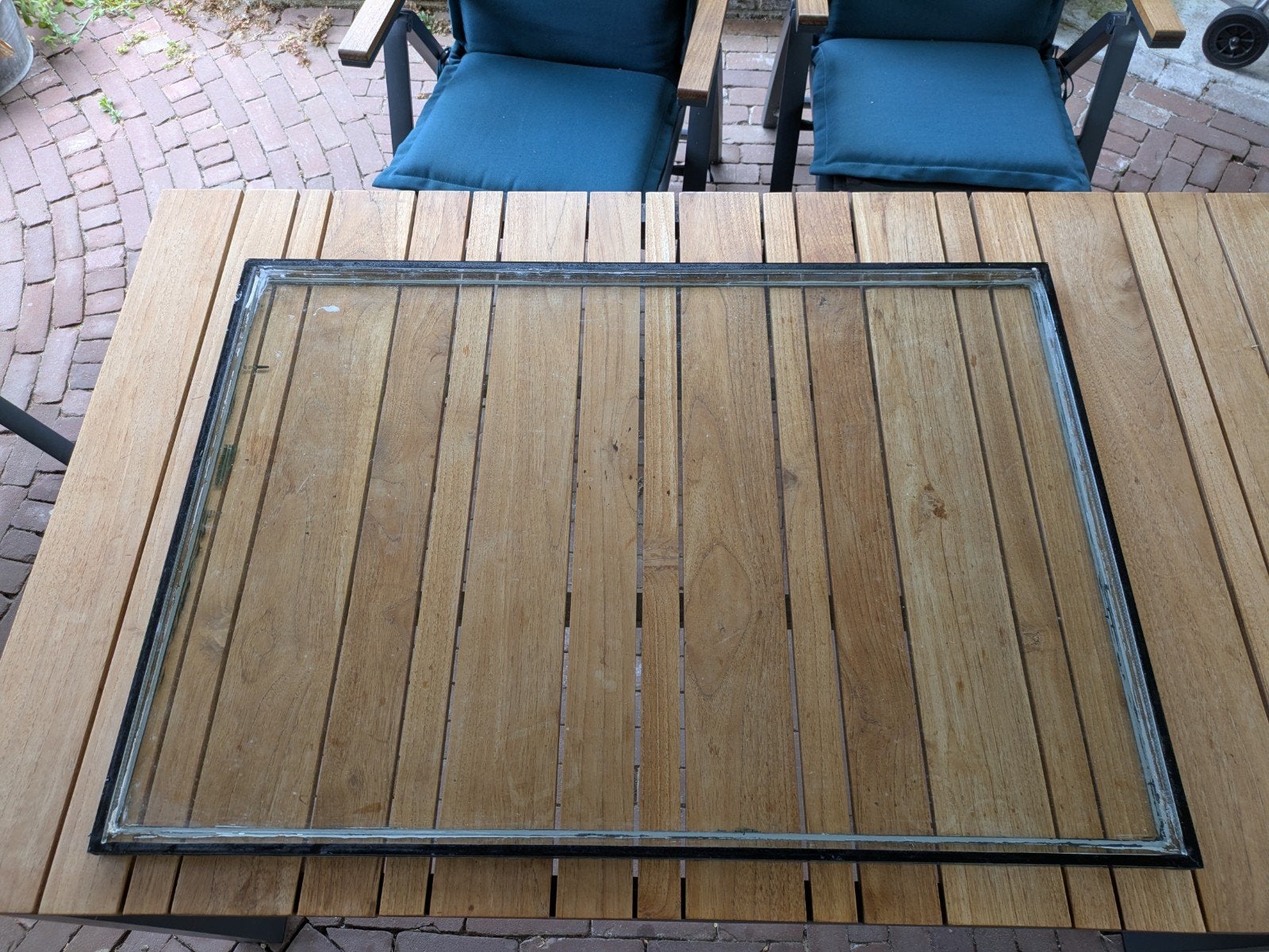 Dubbelglas uit deur 710x1015x18, Ophalen, Gebruikt, Minder dan 80 cm, 80 tot 120 cm