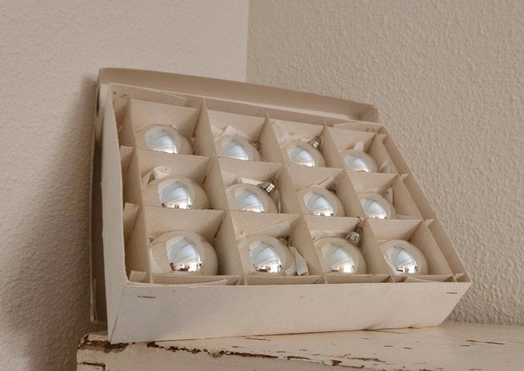 Oude kerstballen zilver (1), Ophalen of Verzenden