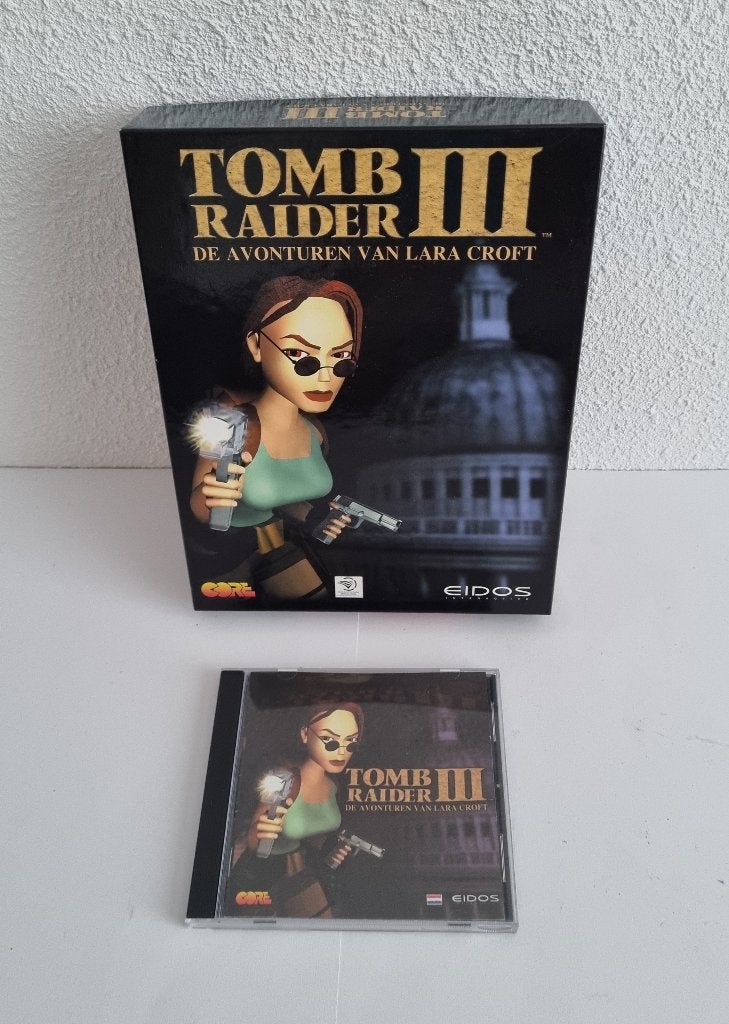 Tomb Raider III De Avonturen Van Lara Croft Big Box PC Game, Avontuur en Actie, Gebruikt, 1 speler, Ophalen of Verzenden