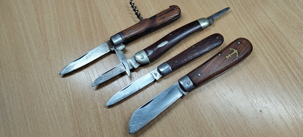 zakmes x4 zonder merkjes, Verzenden, Gebruikt