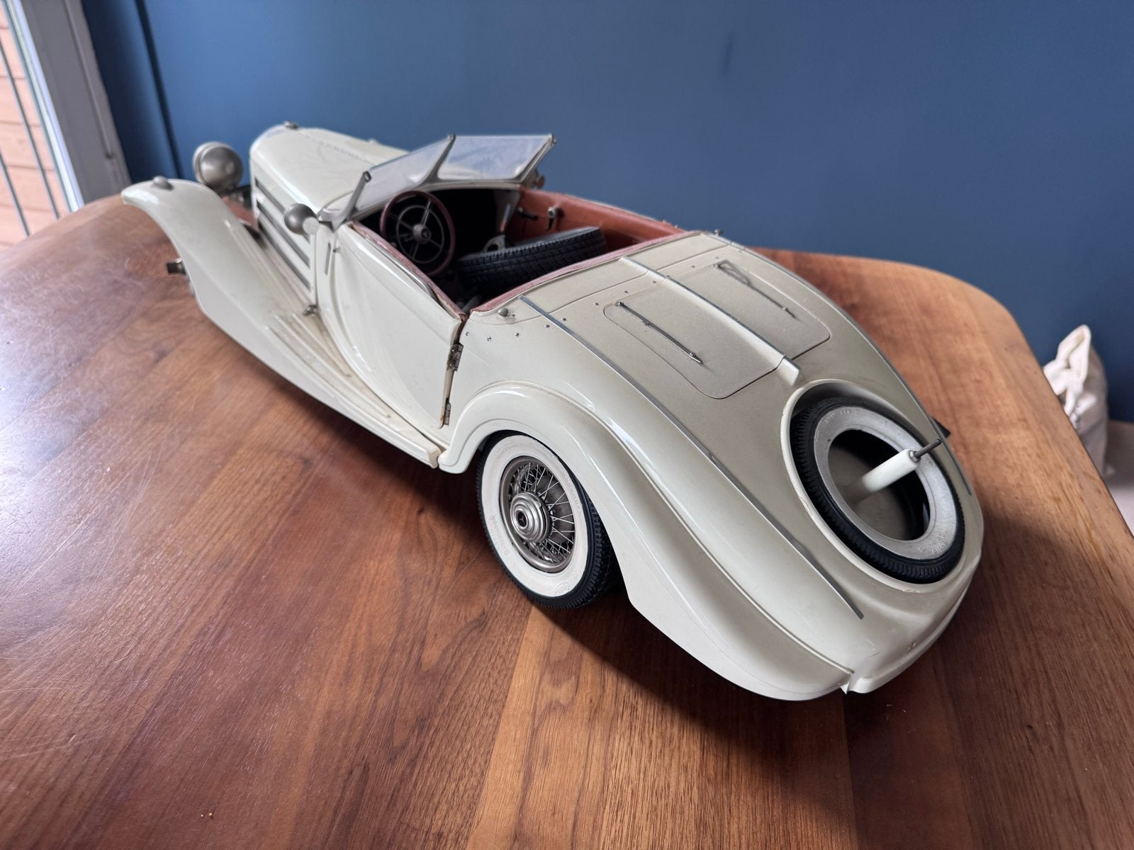 Pocher Mercedes-Benz 500K Roadster “barn find”, Hobby en Vrije tijd, Ophalen, Gebruikt, 1:5 t/m 1:8, Auto