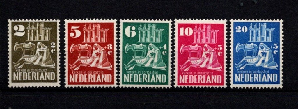 Nederland ongebruikt 556-60 / 1950 / T055, Verzenden, Na 1940, Postfris