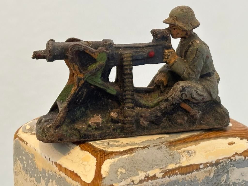 Elastolin Duitse MG Schutter WOII - Zeldzaam Figuur, Verzamelen, Militaria | Tweede Wereldoorlog, Ophalen of Verzenden, Landmacht