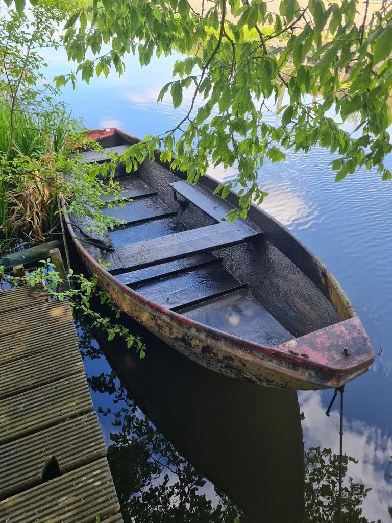 Stalen schuit, Watersport en Boten, Ophalen, Gebruikt, Motor en Techniek, Motorboot