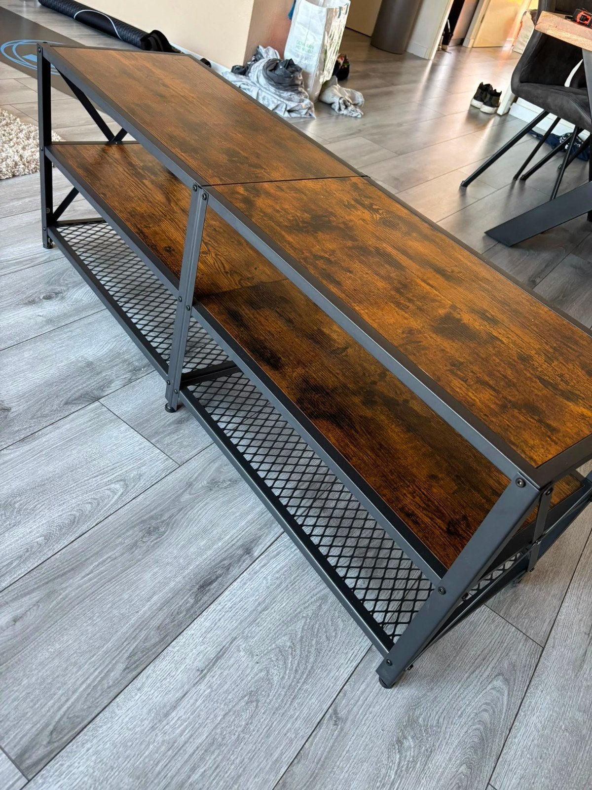 Tv meubel industrieel, Huis en Inrichting, Ophalen, 100 tot 150 cm, Zo goed als nieuw, Minder dan 100 cm