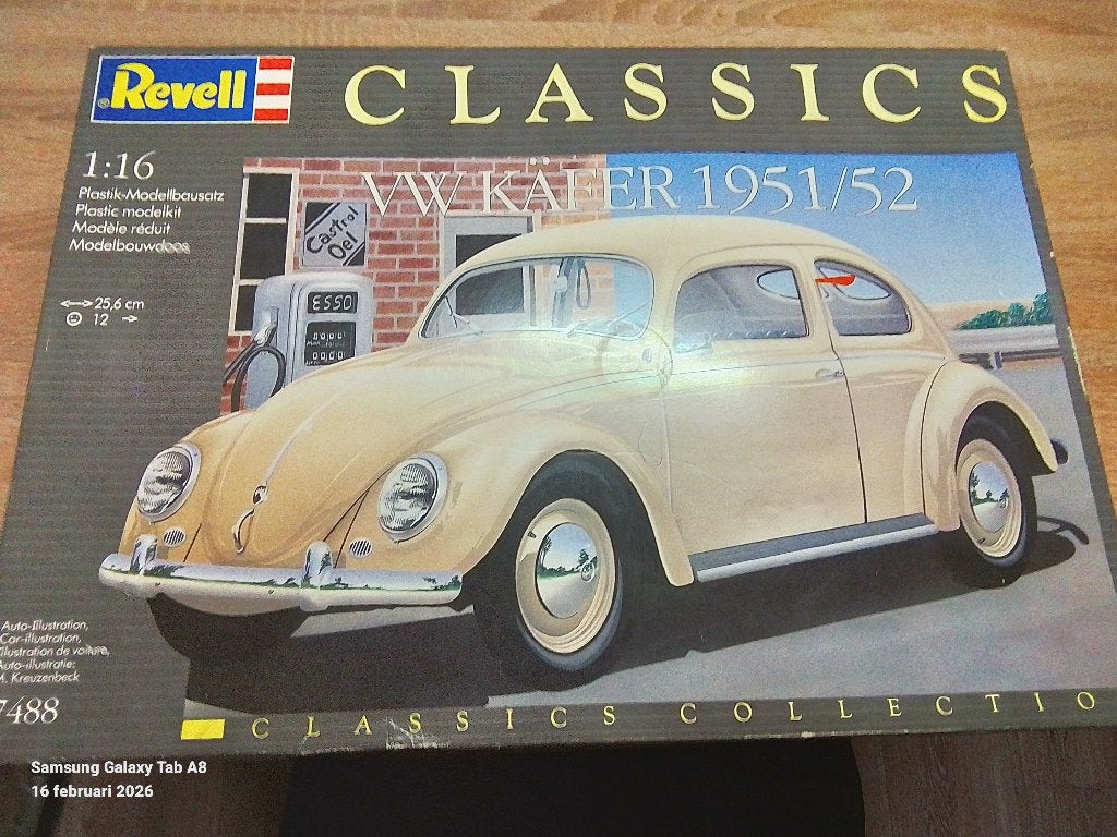 Vw kever 1951/1952 brilkever Revel 1:16, Auto, Revell, Groter dan 1:32, Ophalen of Verzenden