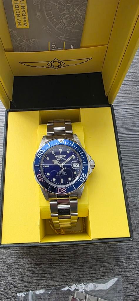 Invicta Pro Diver 40mm Automaat - Zo goed als nieuw, Sieraden, Tassen en Uiterlijk, Horloges | Heren, Ophalen of Verzenden, Zo goed als nieuw