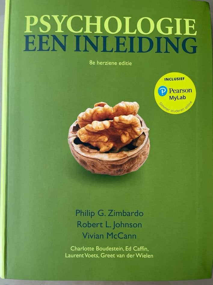 Psychologie een inleiding - 8e herziene editie, Ophalen of Verzenden, Zo goed als nieuw, Cognitieve psychologie