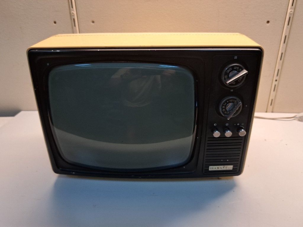 vintage zwart -wit tv van Diamant, Audio, Tv en Foto, Vintage Televisies, Ophalen of Verzenden, Gebruikt, Minder dan 40 cm, Overige merken