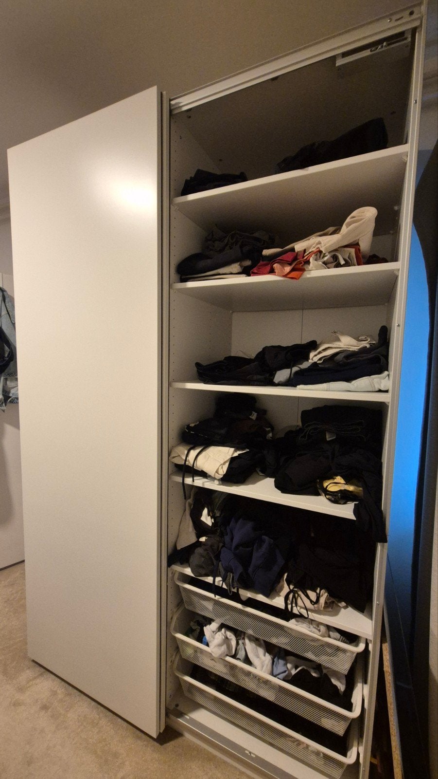 Ikea PAX/HASVIK 100BX236H, Ophalen, Overige materialen, Gebruikt, 100 tot 150 cm