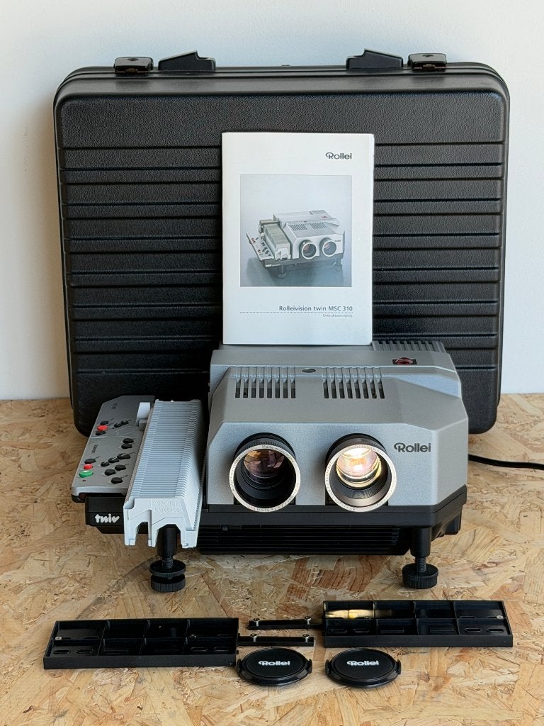 Rollei Rolleivision Twin MSC 310 Diaprojector AV-Apogon Dia, Audio, Tv en Foto, Diaprojectors, Ophalen of Verzenden, Gebruikt