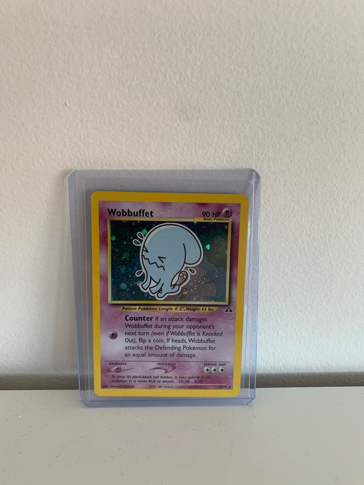 Wobbuffet Pokémon Kaart (Foil) Holo Rare, Ophalen of Verzenden, Gebruikt, Losse kaart, Foil