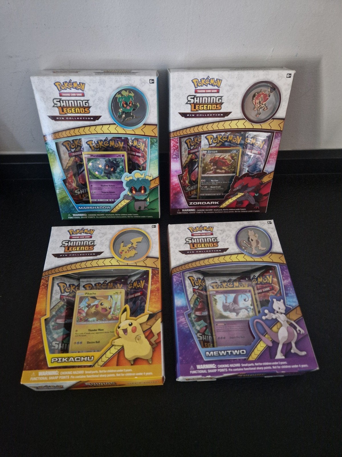 Shining legends collectors boxen. Mewtwo pikachu tcg sealed, Ophalen of Verzenden, Nieuw, Boosterbox, Foil