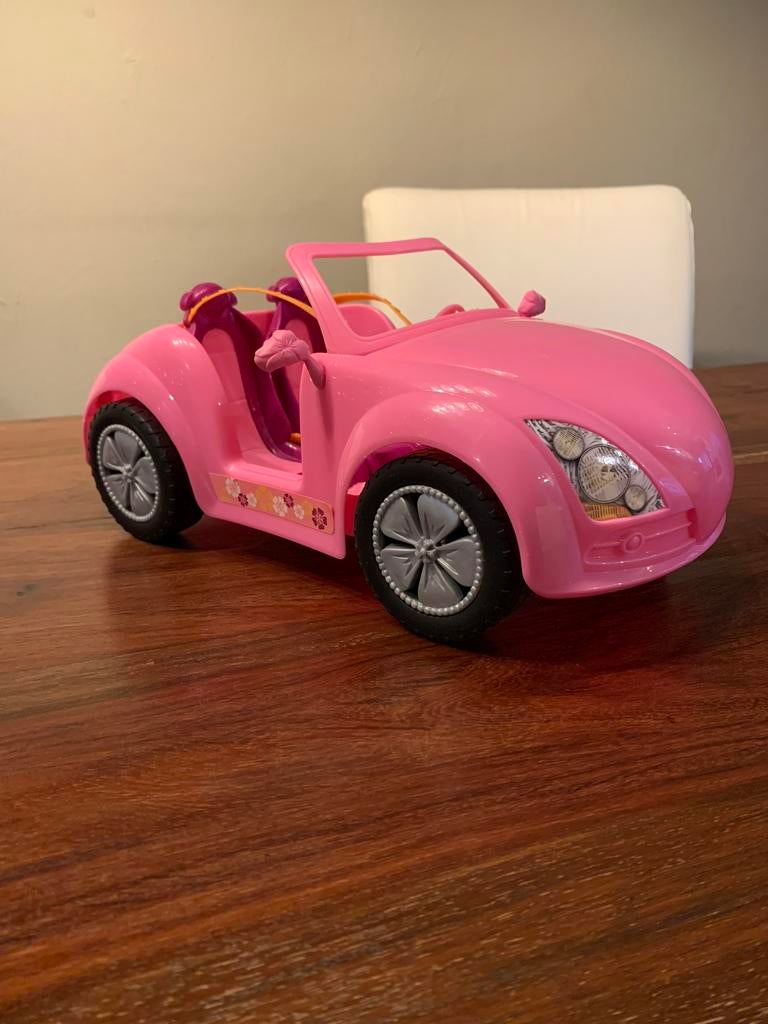 Roze barbie auto, Ophalen of Verzenden, Gebruikt, Barbie