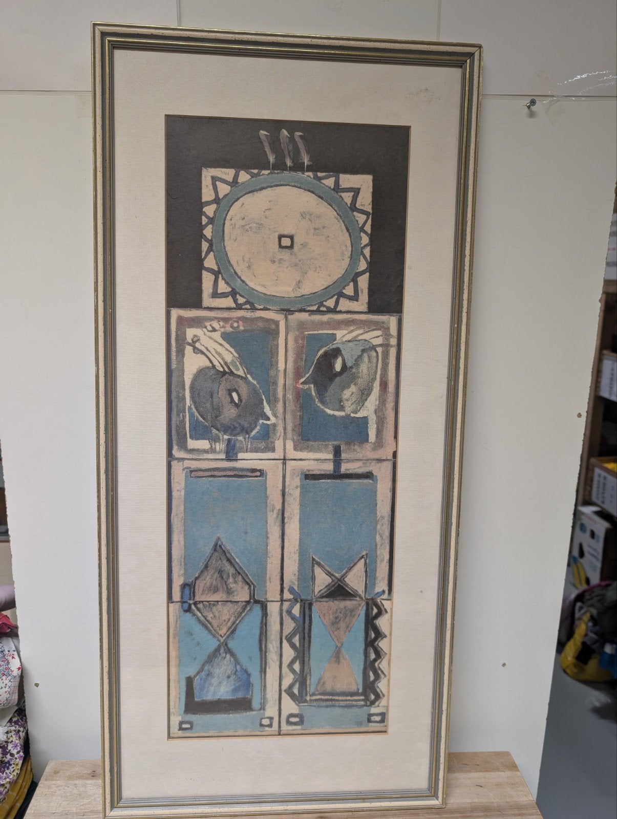 Bunlap Shield (1992) + Certificaat, Litho Jeroen Krabbé rek5, Ophalen