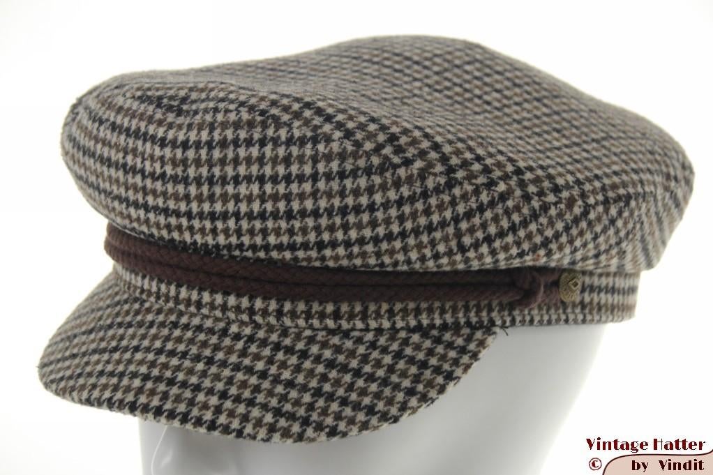 Kapiteinspet Brixton Fiddler Cap Vanilla bruin beige 60 = XL, Brixton Fiddler, 60 cm (XL, 7½ inch) of meer, Nieuw, Ophalen of Verzenden