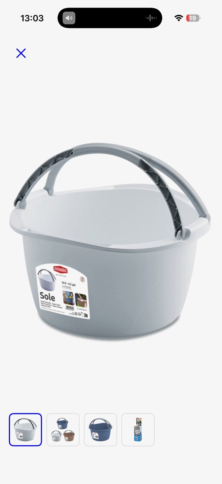 Stevanplast Sole emmer 16 liter, Ophalen, Zo goed als nieuw