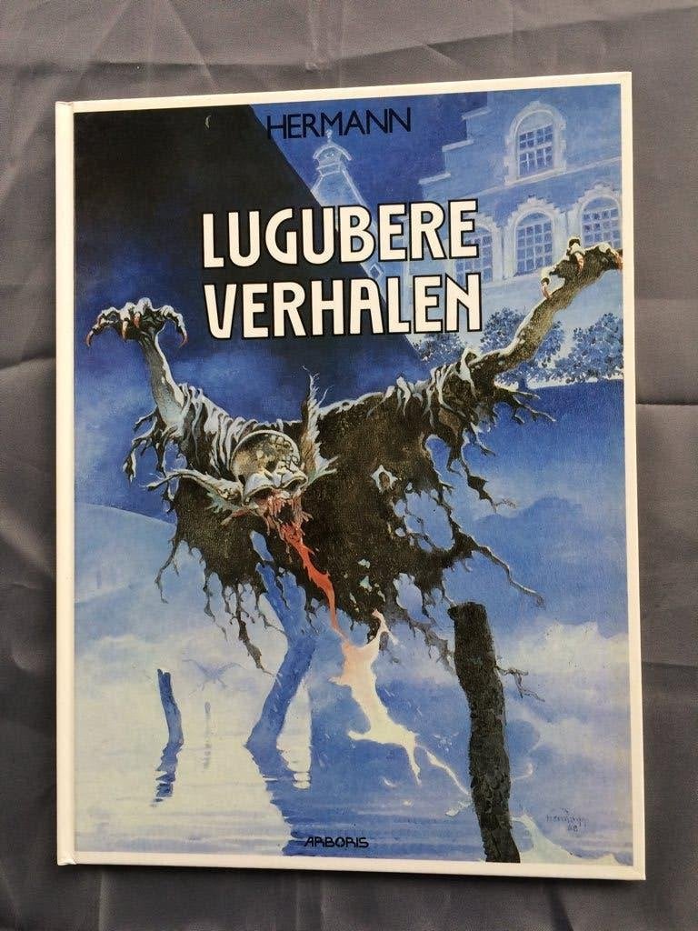 Hermann Lugubere verhalen   Hardcover 1ste druk, Boeken, Eén stripboek, Ophalen of Verzenden