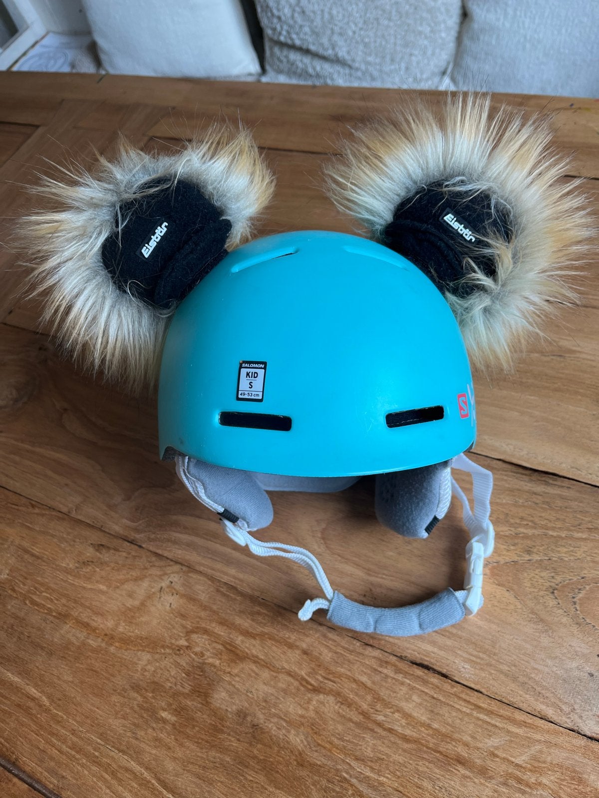 Salomon kinder skihelm met oortjes - Maat S (49-53 cm), Ophalen, Zo goed als nieuw, Maat 34 (XS) of kleiner