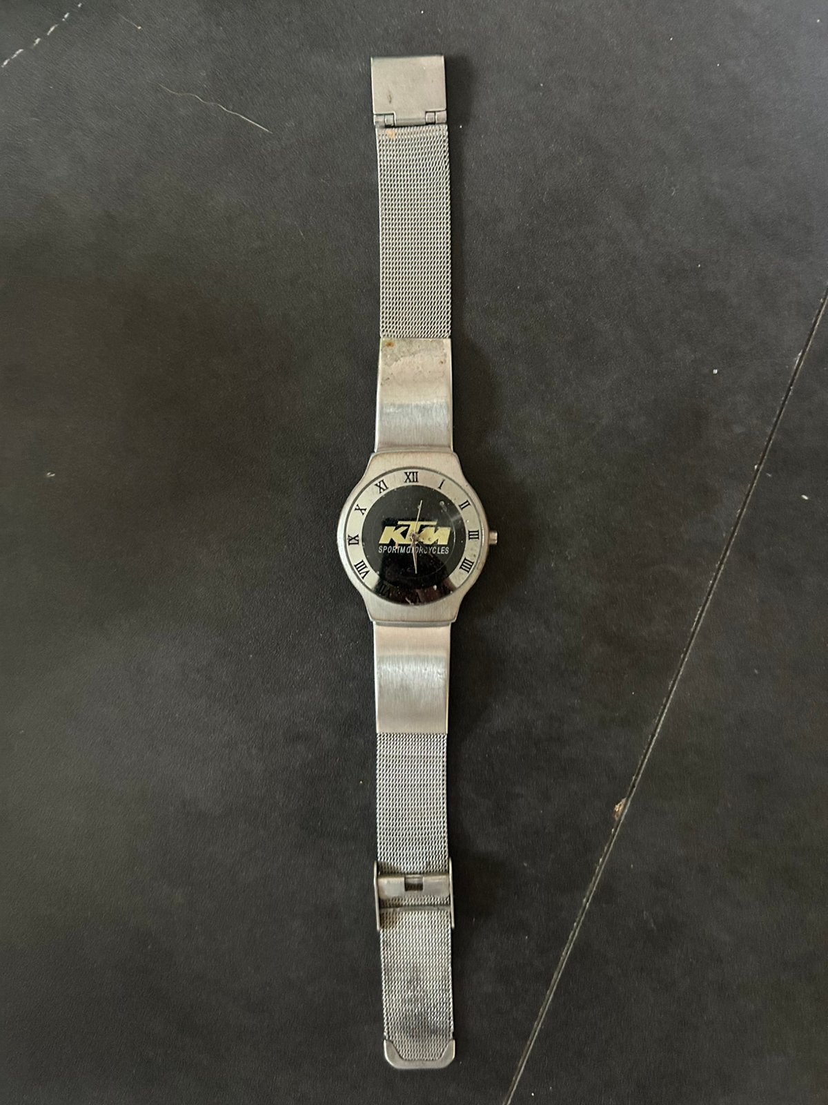 Vintage KTM Sportmotorcycles horloge (Voor de liefhebber), Overige merken, Staal, Staal, Polshorloge